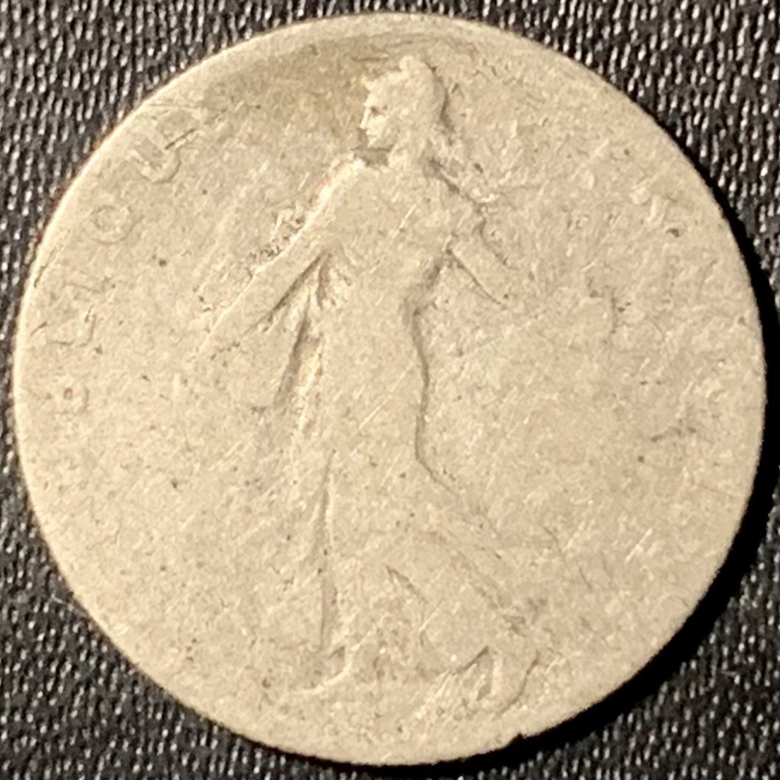 紫瑗钱币——第296期拍卖 法国 1899年 播种女神 50分 2.5克 0.835银