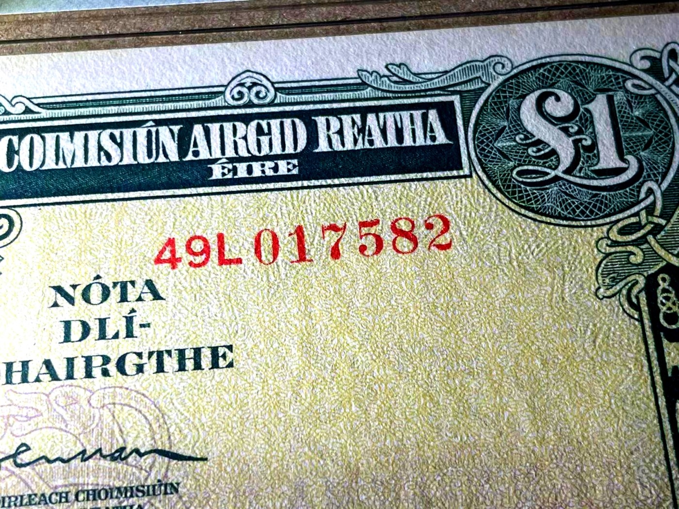 【Blue Auction】✨世界纸币精拍第360期【精】——Irish Free State 【P2B 唯一冠军分 拉弗雷夫人早期珍品】爱尔兰Currency Commission 1939年1镑 PMG58EPQ 原票难得 非后期七八十年代爱尔兰共和国发行版本 49L关门冠 仅发行10万张 亚军分仅45分 只有7个记录 珍罕  