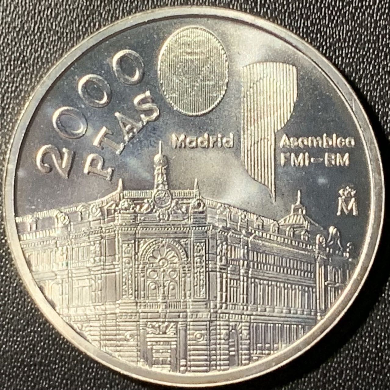 紫瑗钱币——第317期拍卖 西班牙 1994年 国际货币基金组织 2000比塞塔 18克 0.925银 UNC