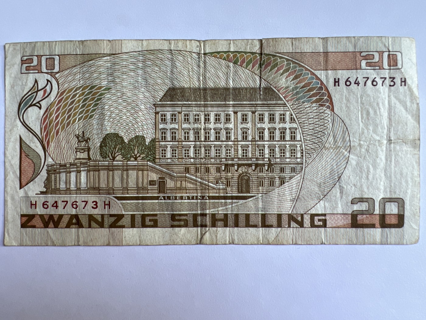 泡泡堂第380期 纸币、邮封专场 （无押金，捡漏，全场20包邮，偏远地区除外，接收代拍业务） 奥地利20先令