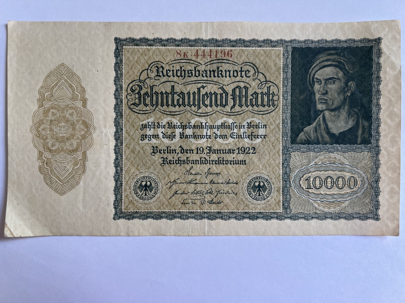 泡泡堂第379期 纸币、邮封专场 （无押金，捡漏，全场20包邮，偏远地区除外，接收代拍业务） 德国10000马克