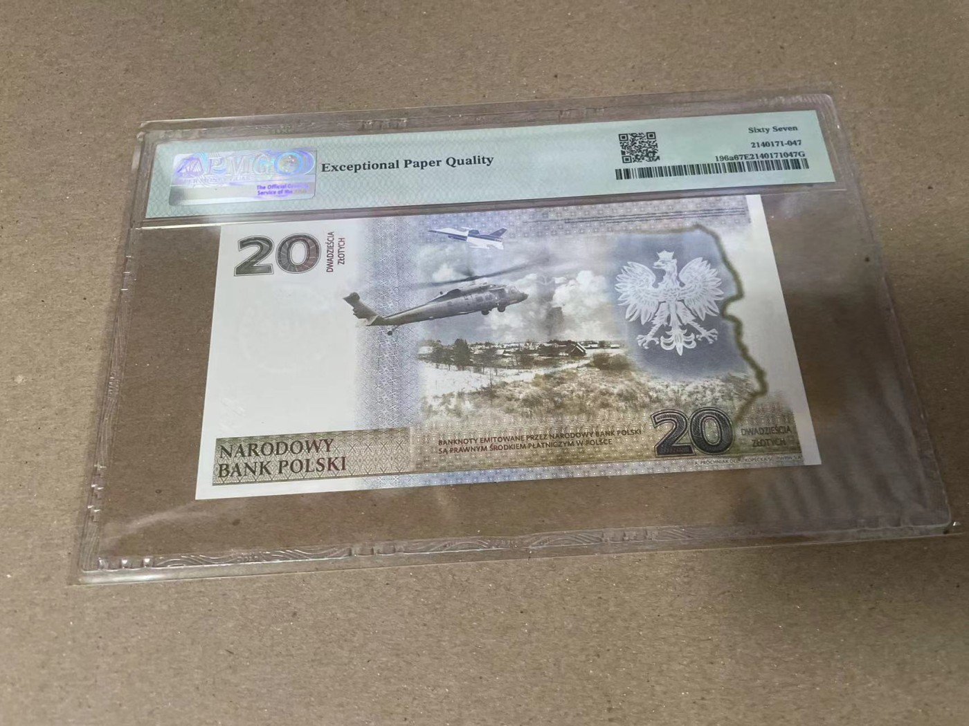 【Blue Auction】✨世界纸币精拍第360期【精】——Irish Free State 波兰 2022年20兹罗提 PMG67EPQ 纪念钞