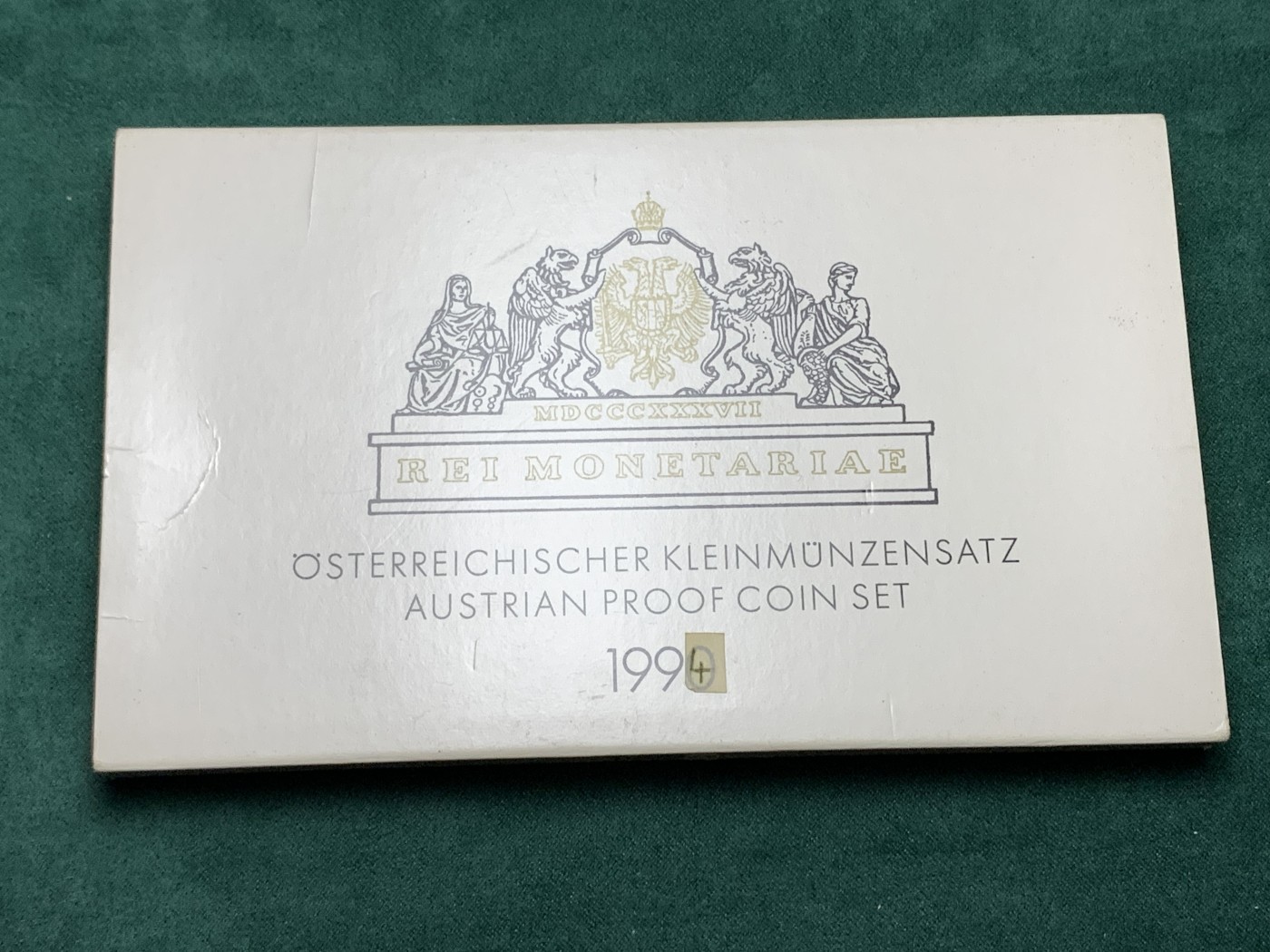 《竞宝斋》第190场-周日，周一 2场 (全场包邮) 原封装 奥地利 1994年 8枚币 精制PROOF套币 少见