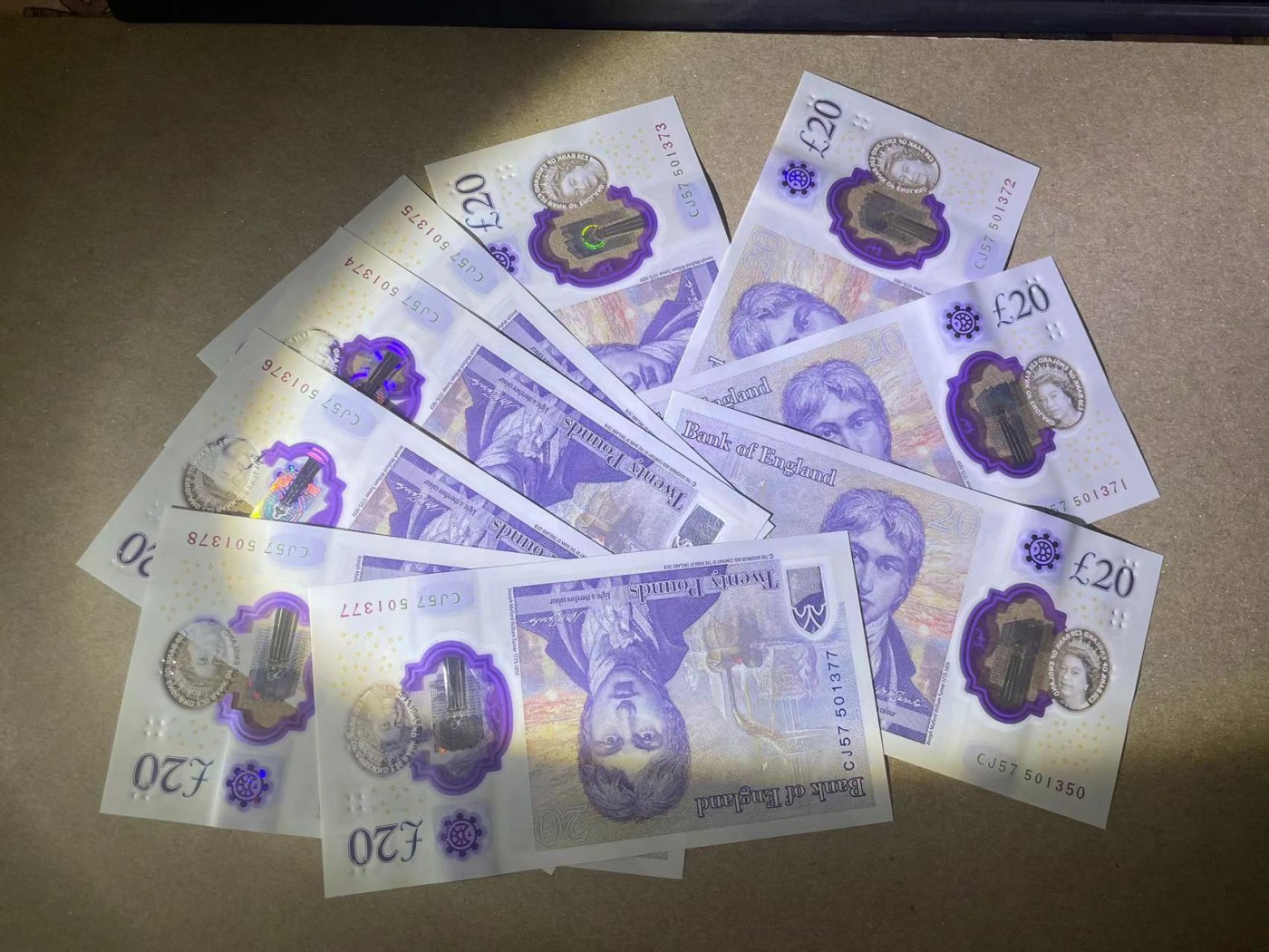 【Blue Auction】✨世界纸币精拍第360期【精】——Irish Free State 【一组9张】英国 新版20镑 塑料钞 全新UNC