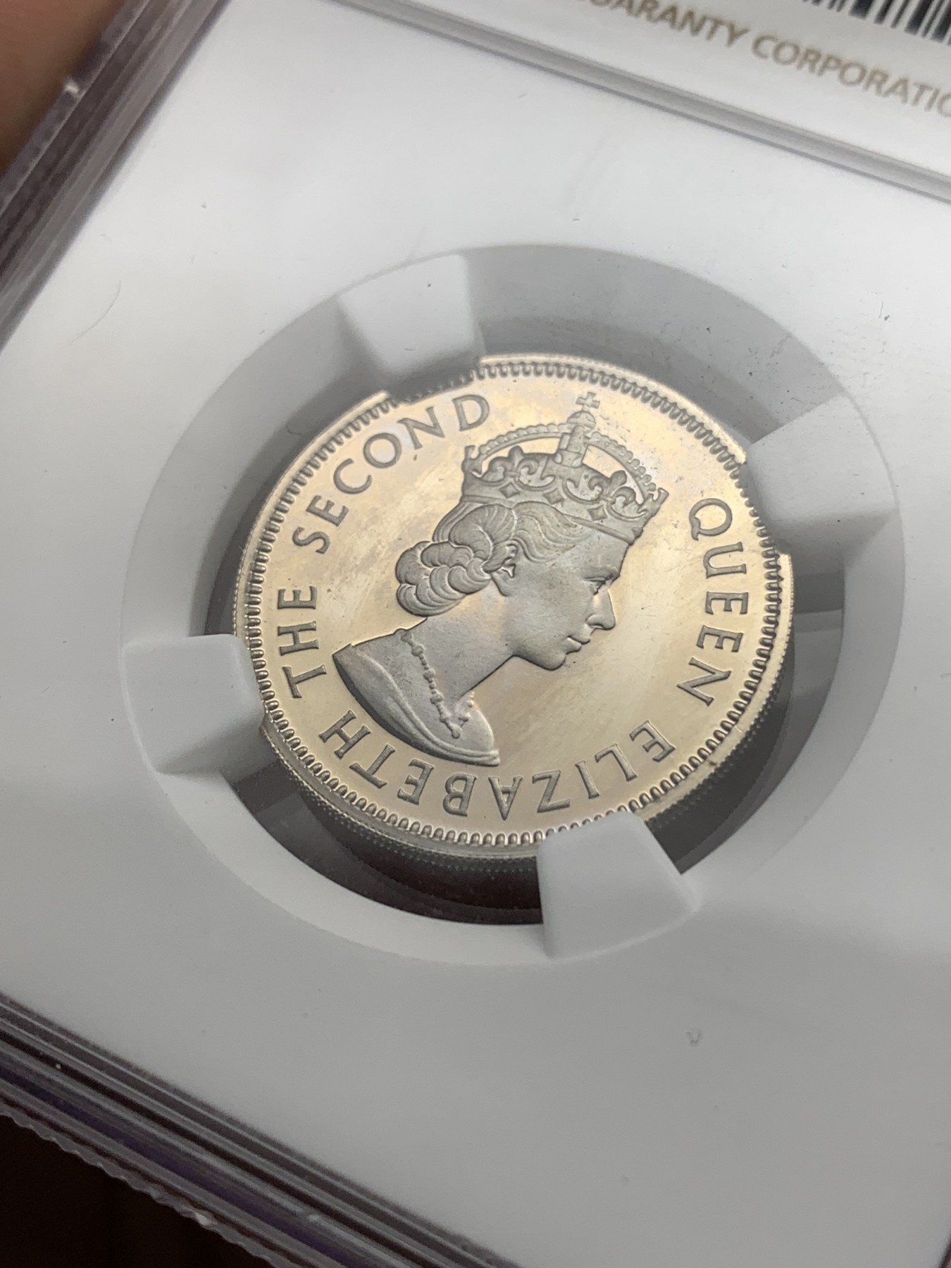 《竞宝斋》第190场-周日，周一 2场 (全场包邮) NGC PF65UC 毛里求斯1971年1/2卢比精制镍币