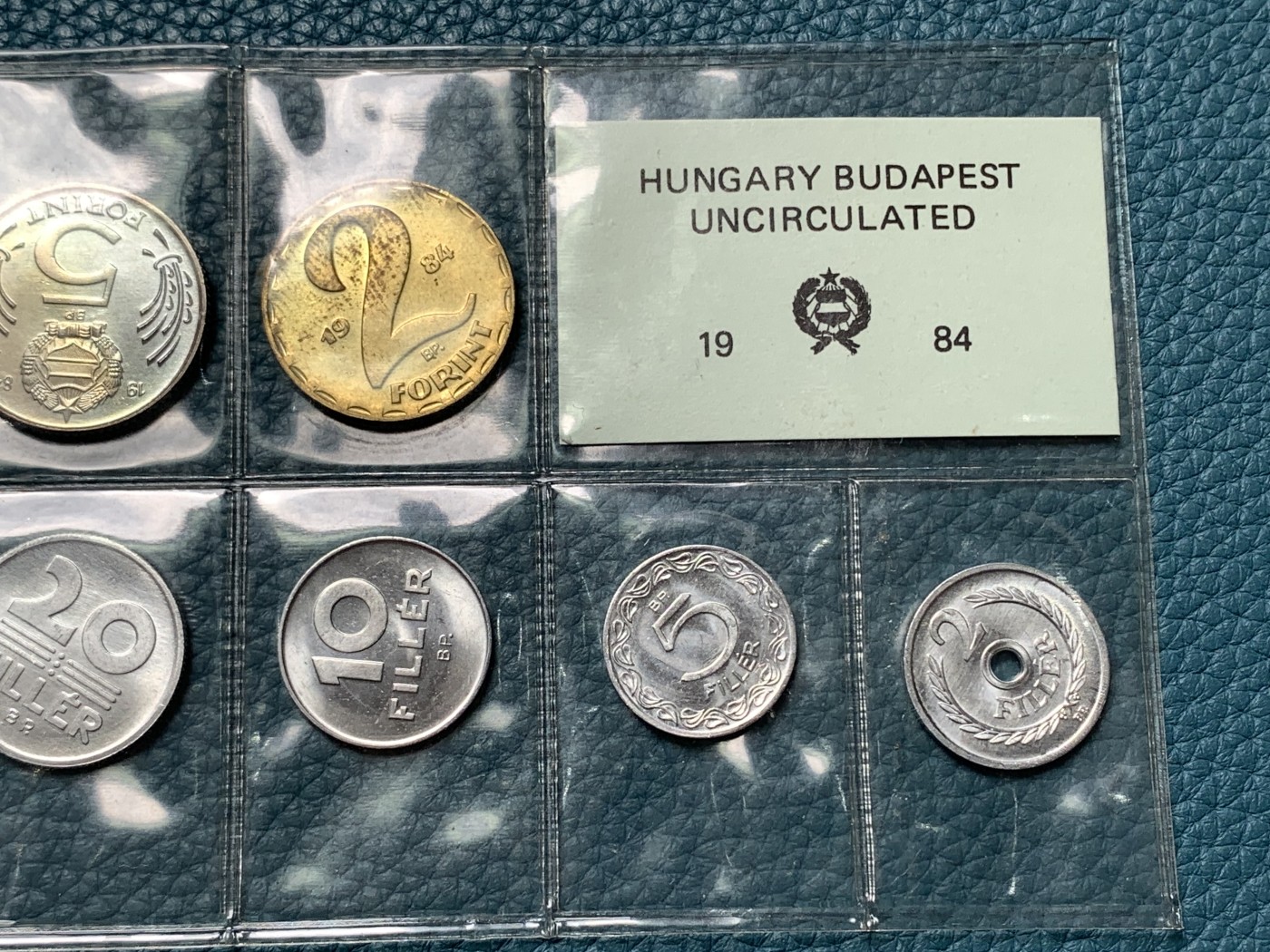 《竞宝斋》第190场-周日，周一 2场 (全场包邮) 匈牙利1984年流通硬币清年版10枚套少见
