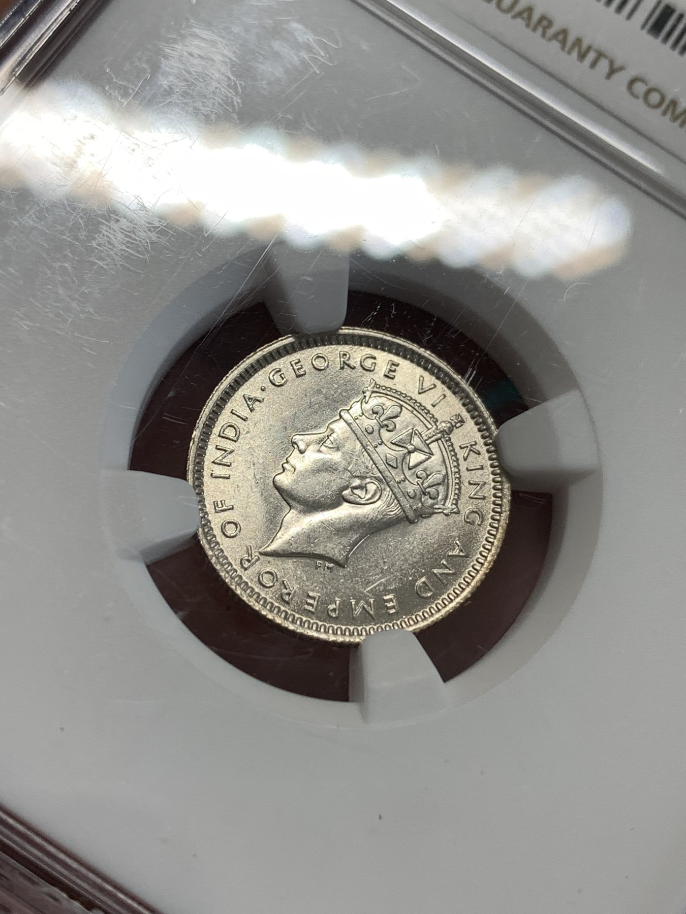 《竞宝斋》第190场-周日，周一 2场 (全场包邮) NGC-MS63   马来西亚1943年10分银币