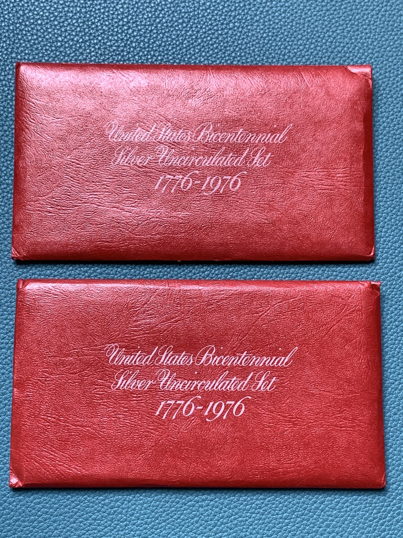《竞宝斋》第190场-周日，周一 2场 (全场包邮) 美国1976年独立200周年纪念银币三枚套两本