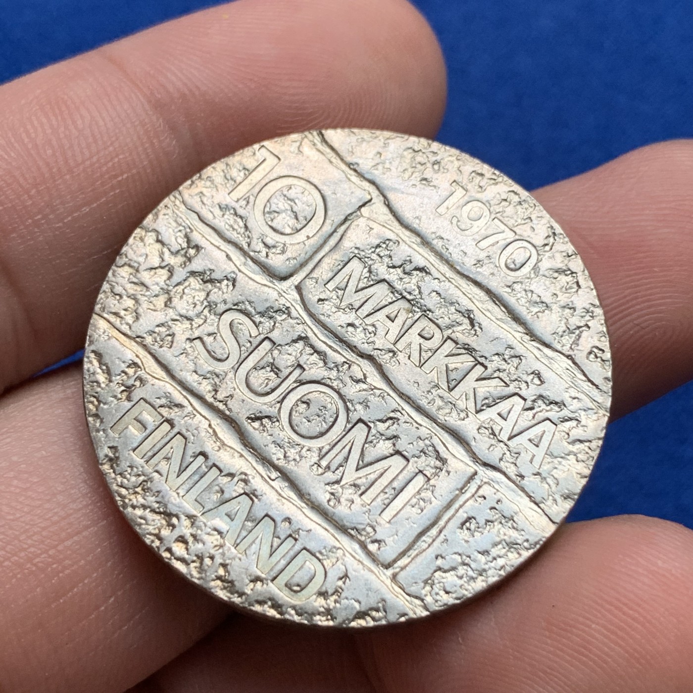 《竞宝斋》第190场-周日，周一 2场 (全场包邮) 芬兰1970年10马克银币 22.7克 帕西基维诞生百年纪念。