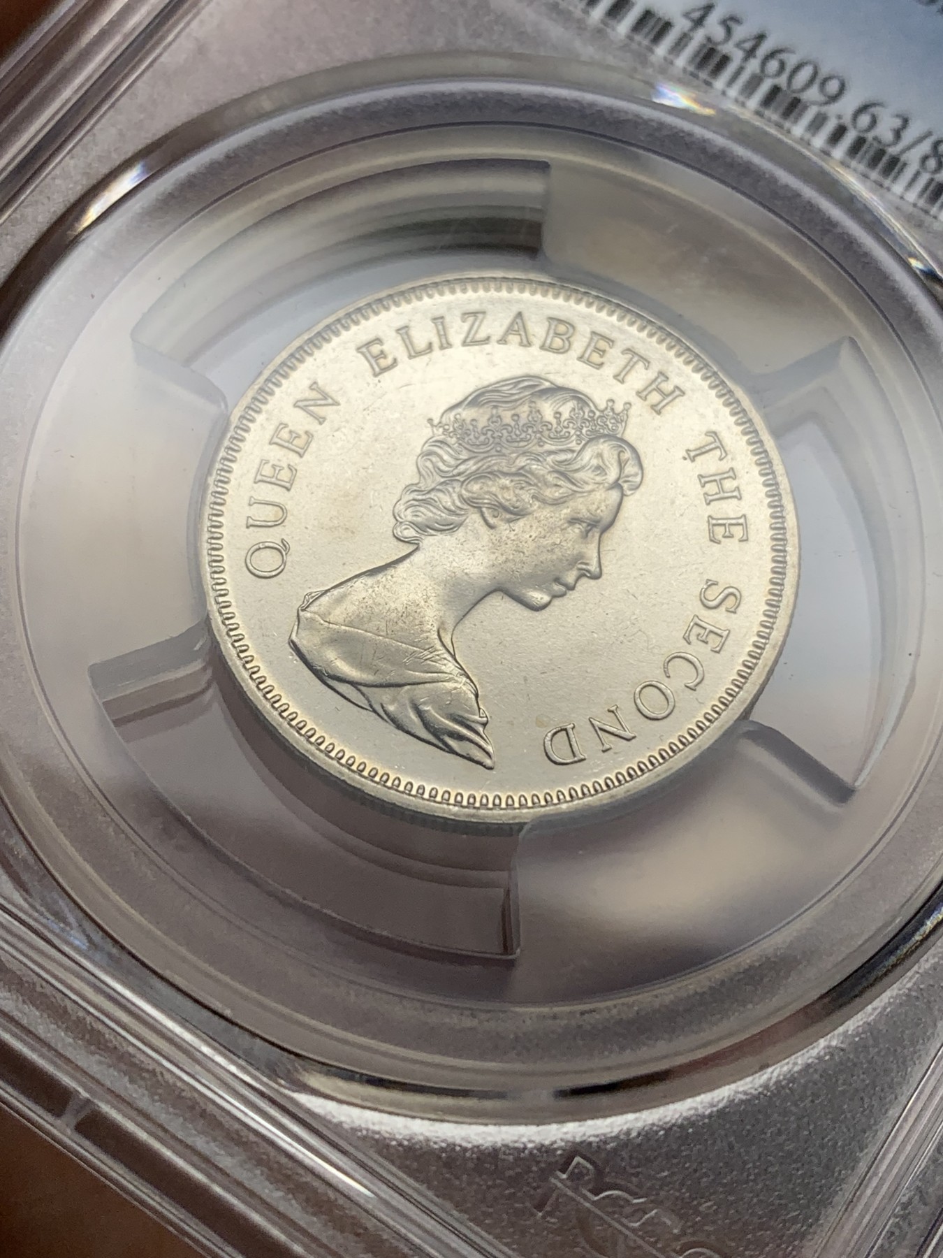 《竞宝斋》第190场-周日，周一 2场 (全场包邮) PCGS金盾 MS63 香港1980年1元镍币