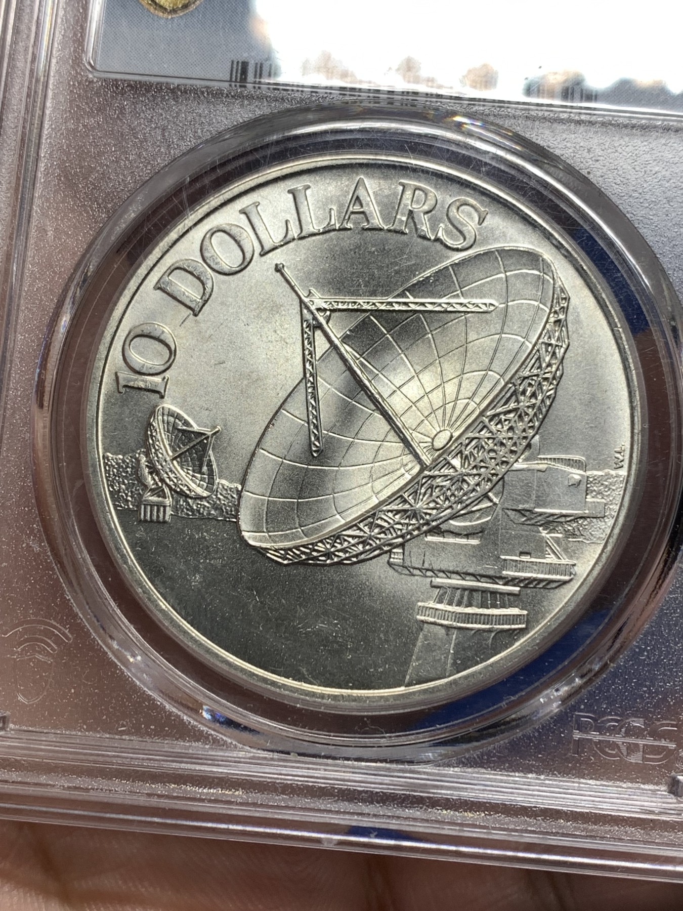 《竞宝斋》第190场-周日，周一 2场 (全场包邮) PCGS-MS66 新加坡 1979年10元 雷达大银币 大个子沉甸甸