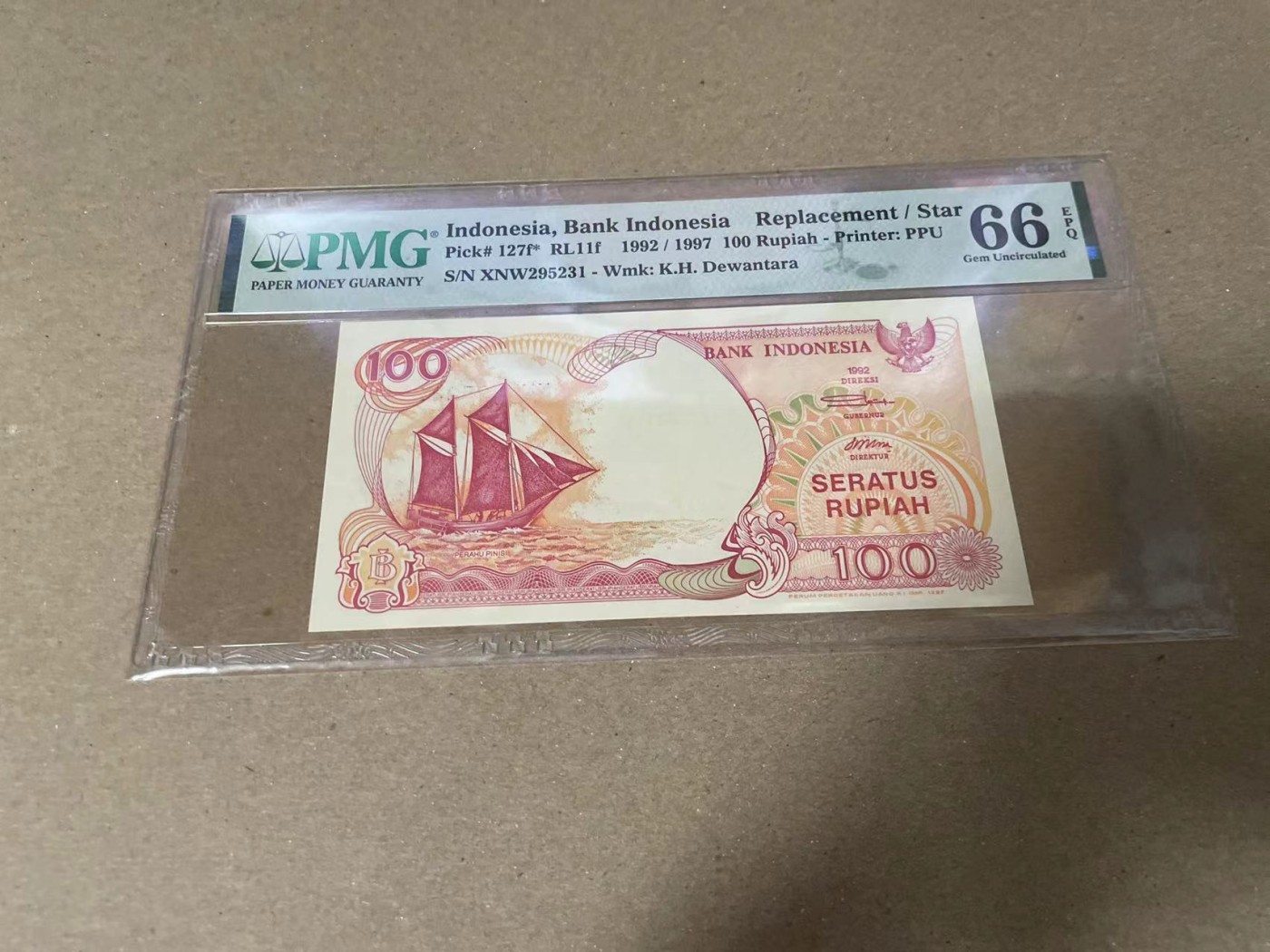 【Blue Auction】✨世界纸币精拍第360期【精】——Irish Free State 【无47补号】印尼 1992年100卢比 PMG66EPQ 