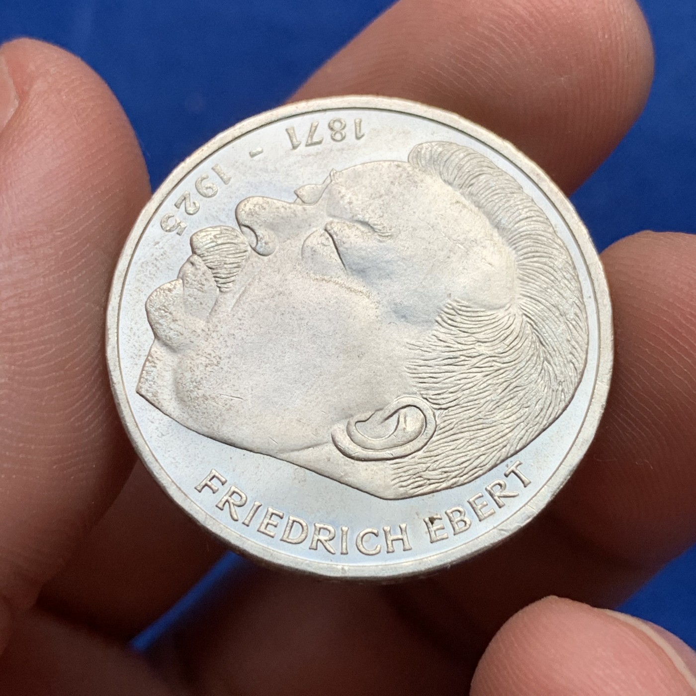 《竞宝斋》第190场-周日，周一 2场 (全场包邮) 德国1975年5马克银币艾伯特逝世50周年