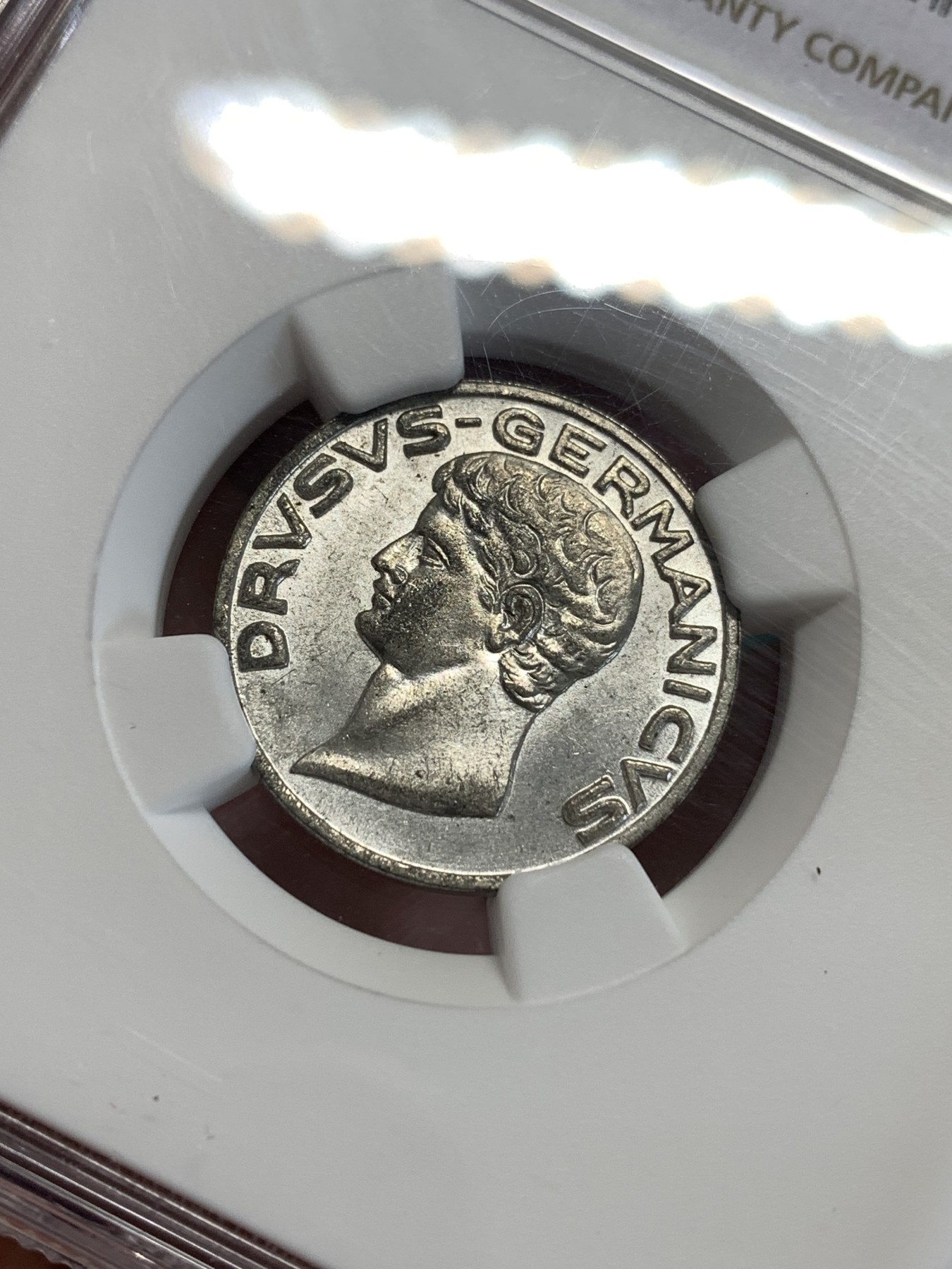 《竞宝斋》第190场-周日，周一 2场 (全场包邮) NGC-MS63   德国1921德紧哈尔腾 10芬妮 铁币  少见品种