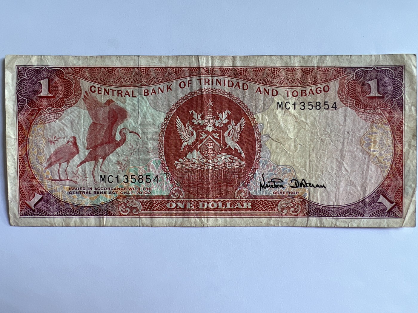 泡泡堂第379期 纸币、邮封专场 （无押金，捡漏，全场20包邮，偏远地区除外，接收代拍业务） 特立尼达和多巴哥1元