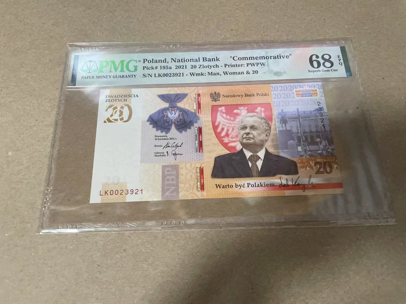 【Blue Auction】✨世界纸币精拍第360期【精】——Irish Free State 【无47】波兰 2021年20兹罗提 PMG68EPQ 高分 纪念钞