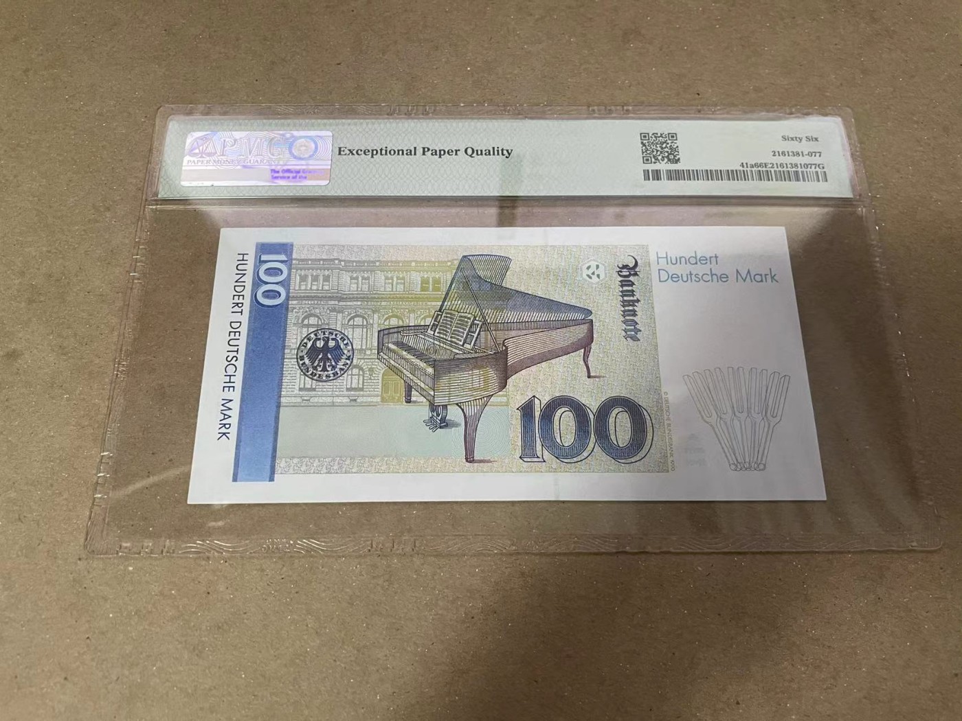 【Blue Auction】✨世界纸币精拍第360期【精】——Irish Free State 【AA冠无47】德国 1989年100马克 PMG66EPQ 克拉拉