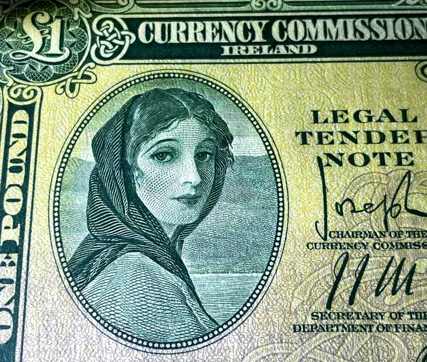 【Blue Auction】✨世界纸币精拍第360期【精】——Irish Free State 【P2B 唯一冠军分 拉弗雷夫人早期珍品】爱尔兰Currency Commission 1939年1镑 PMG58EPQ 原票难得 非后期七八十年代爱尔兰共和国发行版本 49L关门冠 仅发行10万张 亚军分仅45分 只有7个记录 珍罕  