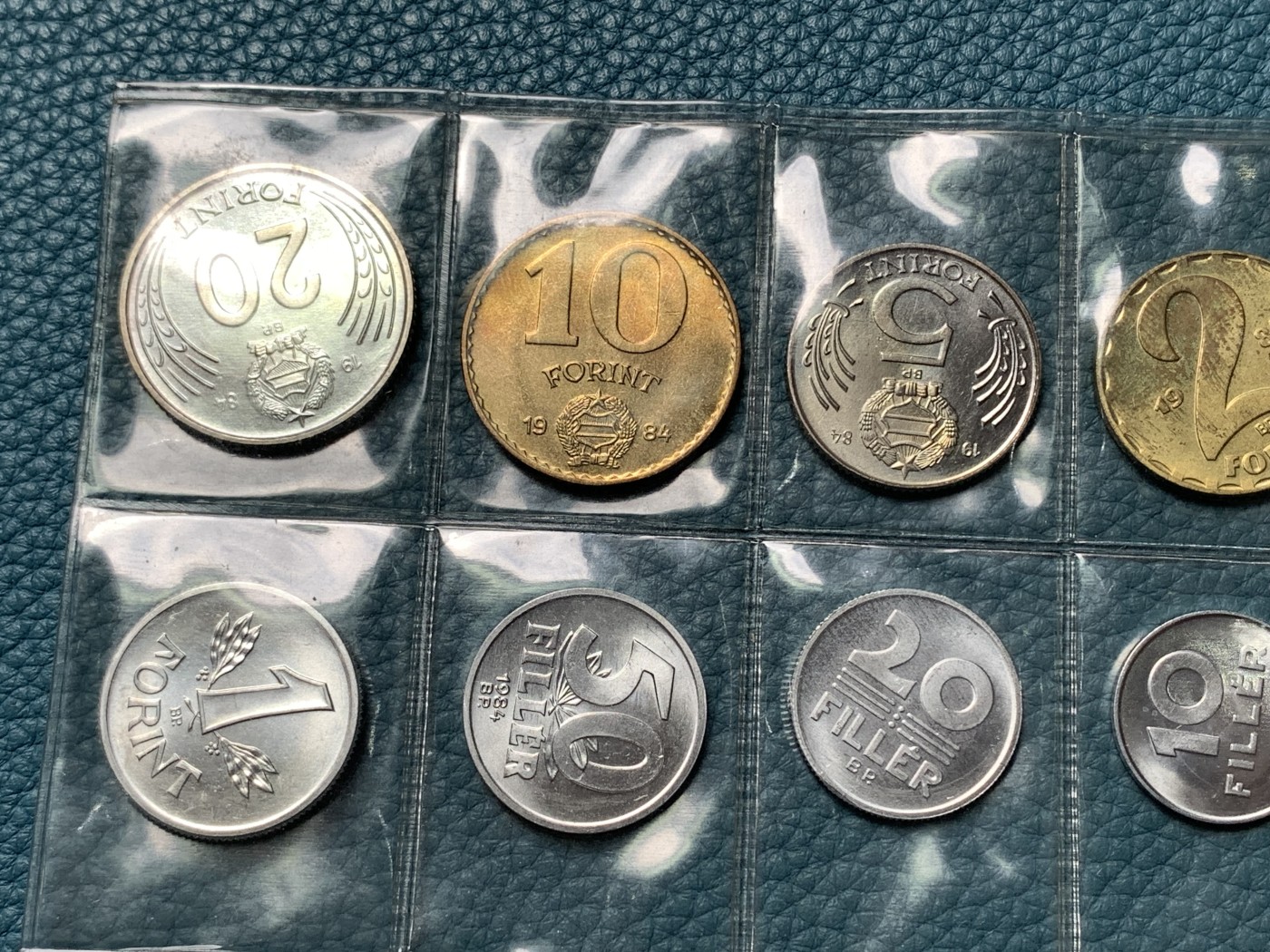 《竞宝斋》第190场-周日，周一 2场 (全场包邮) 匈牙利1984年流通硬币清年版10枚套少见