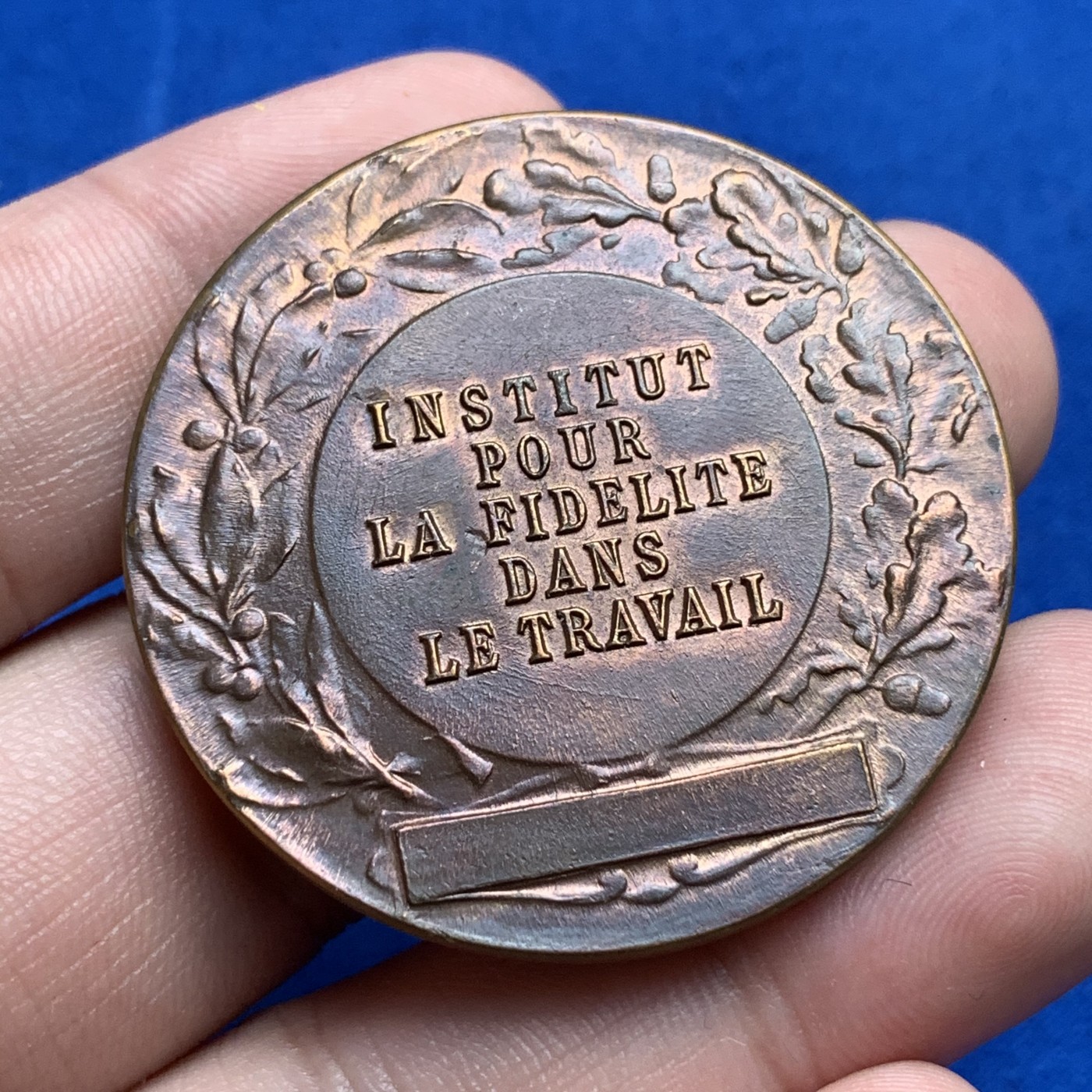 《竞宝斋》第190场-周日，周一 2场 (全场包邮) 法国 玛丽安娜女神 戎装像 铜章（红铜色） 29.3克 41.5mm 20世纪初