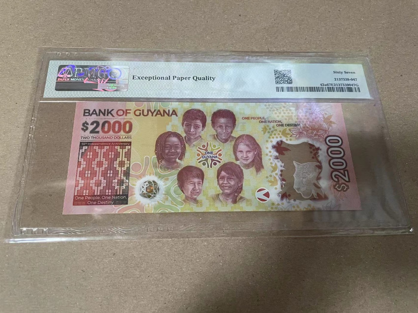 【Blue Auction】✨世界纸币精拍第360期【精】——Irish Free State 【AA无47】圭亚那 2022年2000元 PMG67EPQ 