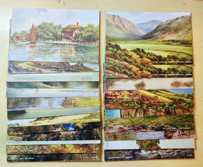 老掉牙明信片组合专场（10年代至00年代） - 油画风格一组（风景山水为主）