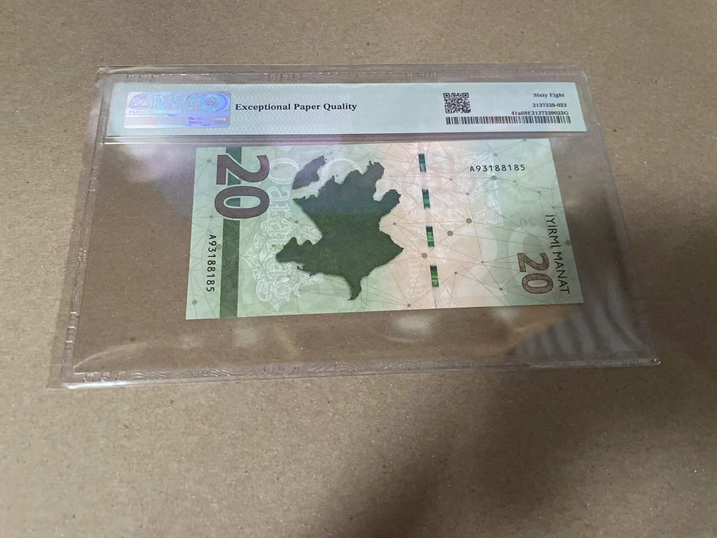 【Blue Auction】✨世界纸币精拍第360期【精】——Irish Free State 【无47 A冠】阿塞拜疆 2021年20马纳特 PMG68EPQ 超高分