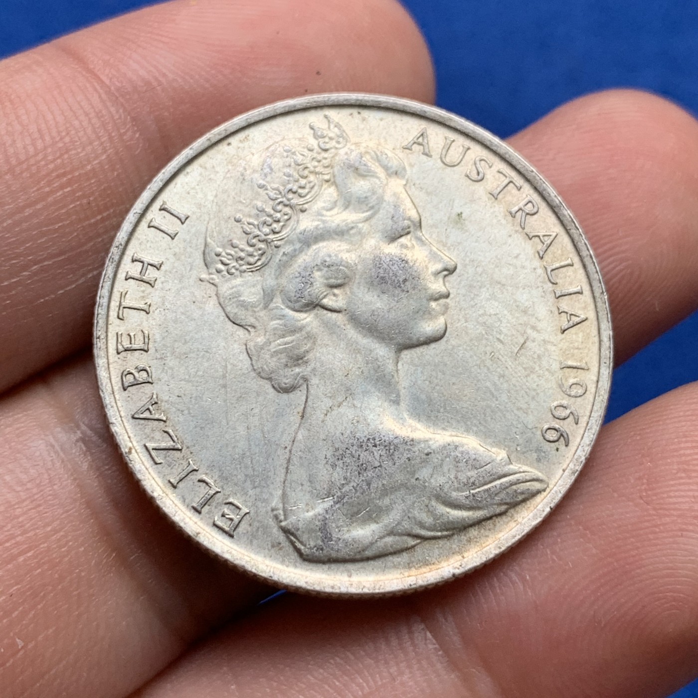 《竞宝斋》第190场-周日，周一 2场 (全场包邮) 澳大利亚1966年伊丽莎白二世50分银币