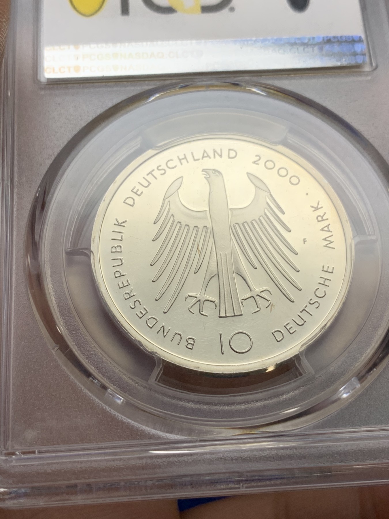 《竞宝斋》第190场-周日，周一 2场 (全场包邮) PCGS PR68DCAM 2000-F德国精制10马克纪念银币