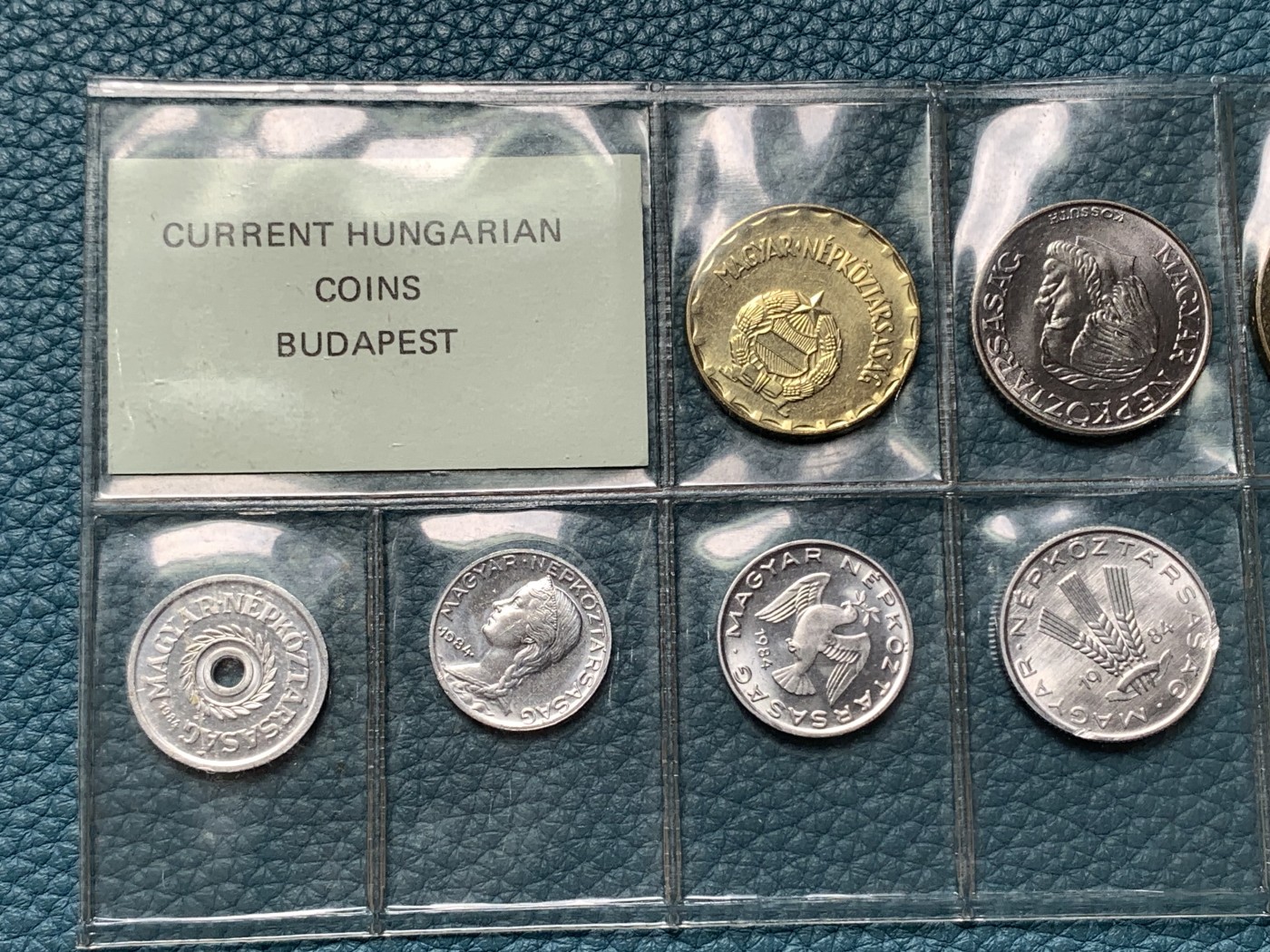 《竞宝斋》第190场-周日，周一 2场 (全场包邮) 匈牙利1984年流通硬币清年版10枚套少见