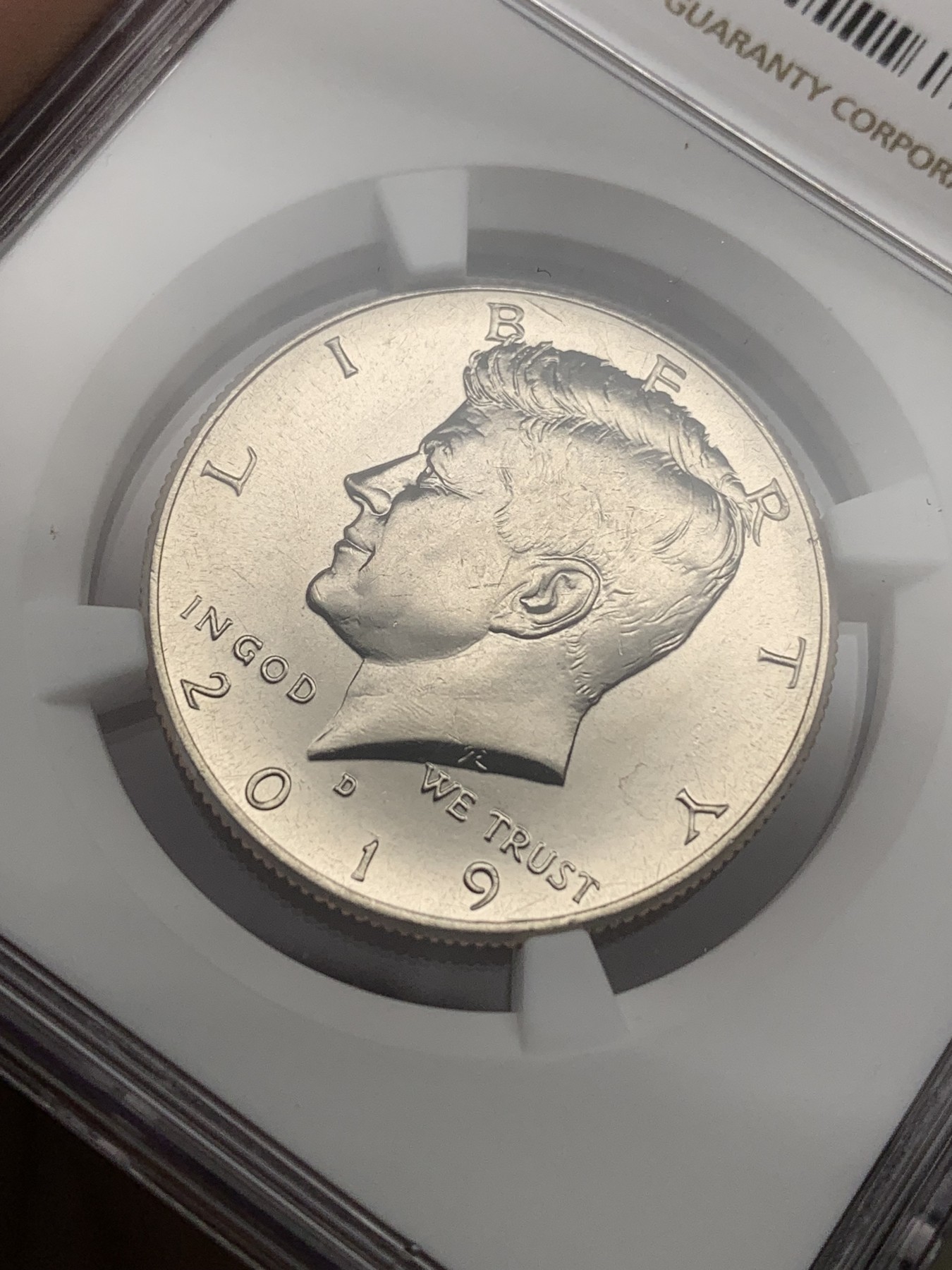 《竞宝斋》第190场-周日，周一 2场 (全场包邮) NGC-SAMPLE 美国2019年肯尼迪50美分展会纪念币