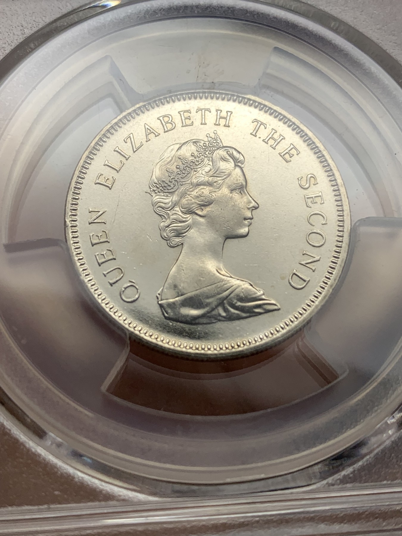 《竞宝斋》第190场-周日，周一 2场 (全场包邮) PCGS金盾 MS63 香港1980年1元镍币