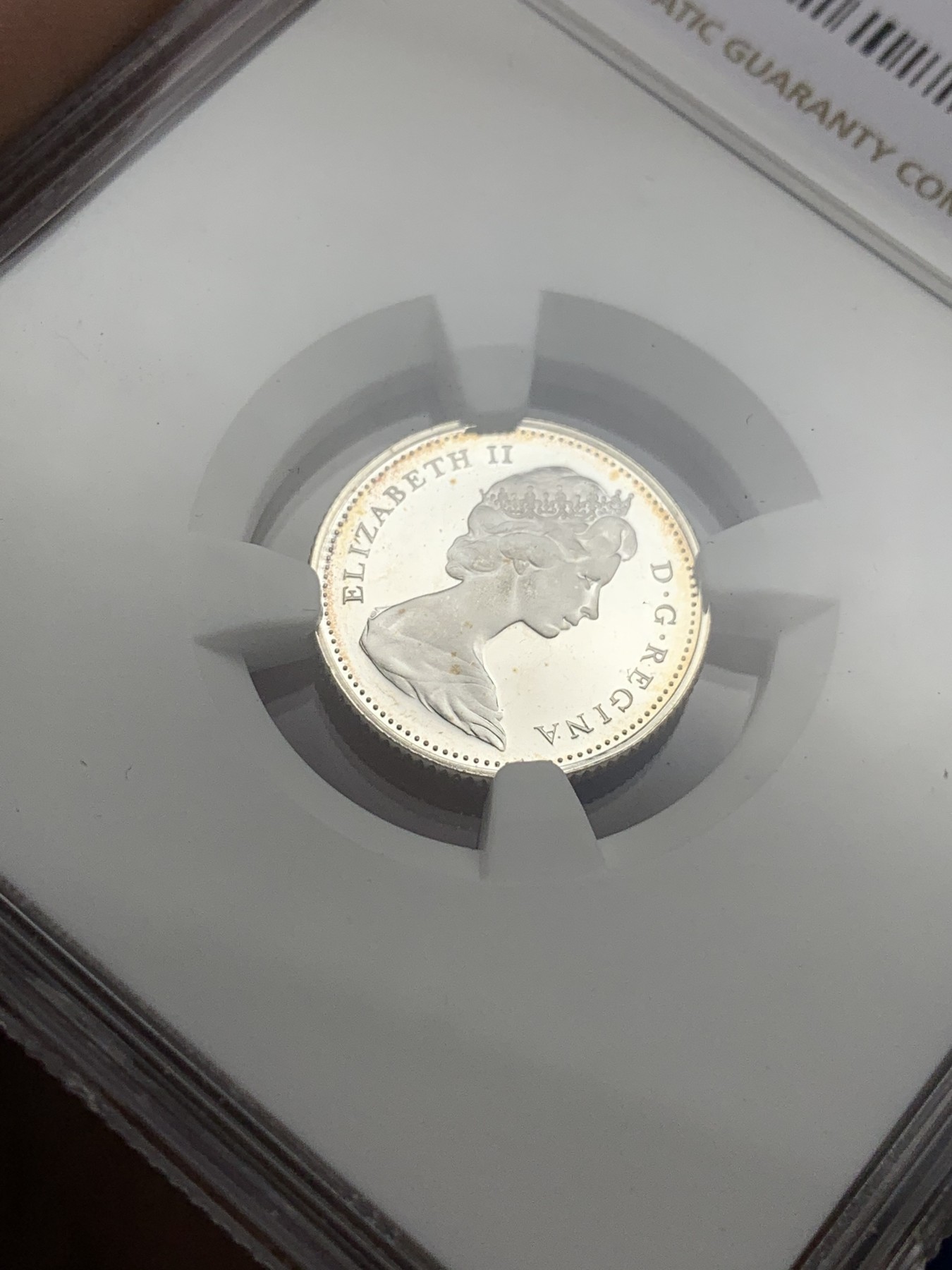 《竞宝斋》第190场-周日，周一 2场 (全场包邮) NGC PL66UC 加拿大1965年精制10分帆船银币 镜面感超强