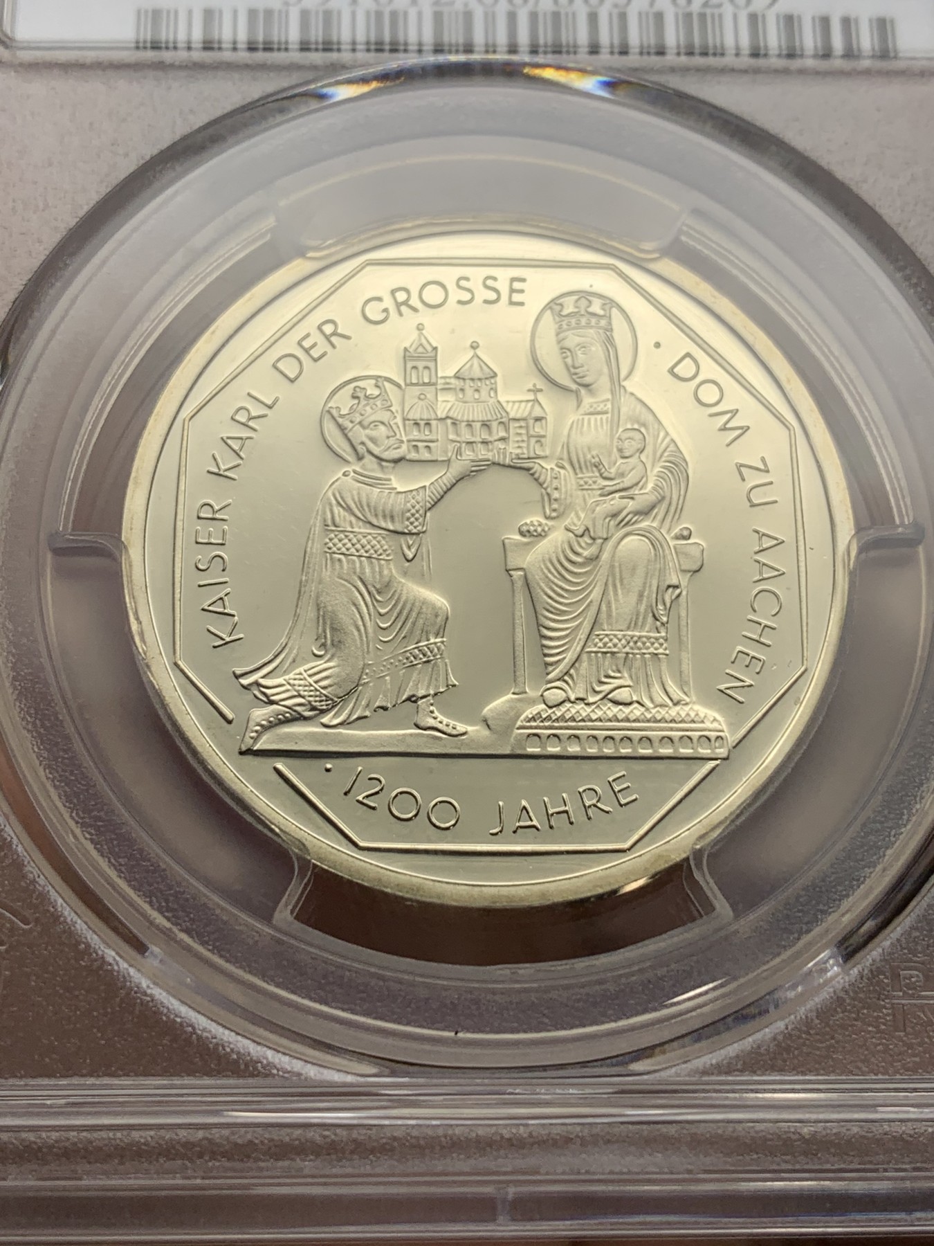 《竞宝斋》第190场-周日，周一 2场 (全场包邮) PCGS PR68DCAM 2000-F德国精制10马克纪念银币