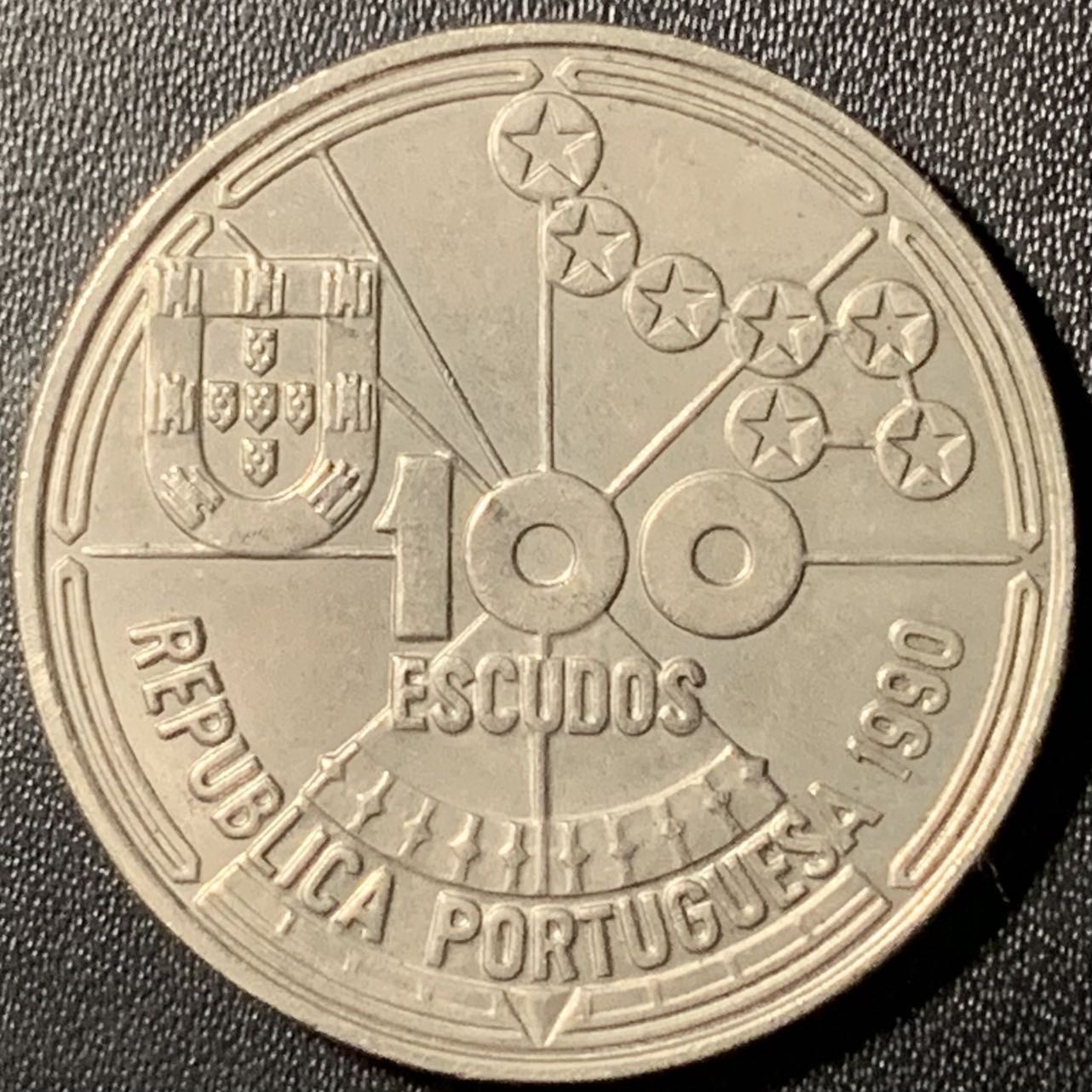 紫瑗钱币——第296期拍卖 葡萄牙 1990年 天文导航 100埃斯库多 纪念镍币