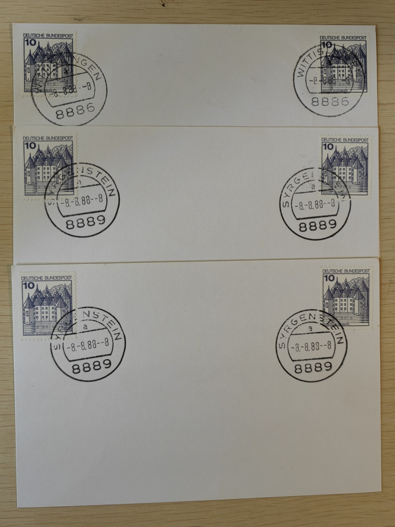 老掉牙明信片组合专场（10年代至00年代） 德国邮片（邮戳时间为88.8.8）难得