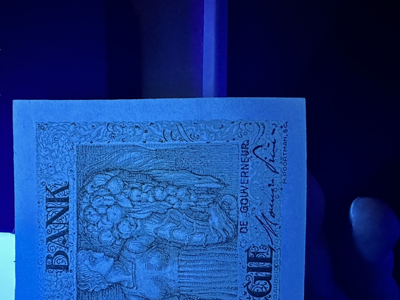 《外钞收藏家》第二百九十二期（连拍第三场） 1944年比利时50法郎 全新 不绝