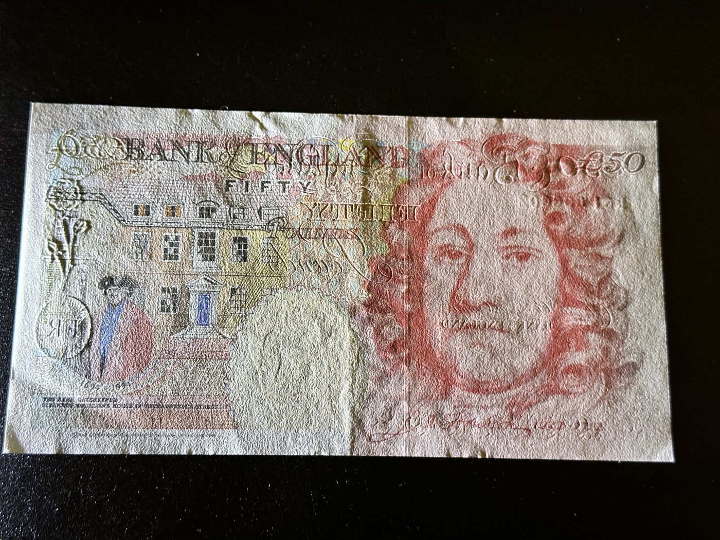 《外钞收藏家》第二百九十二期（连拍第三场） 英国E序列50镑 AU品相 无47