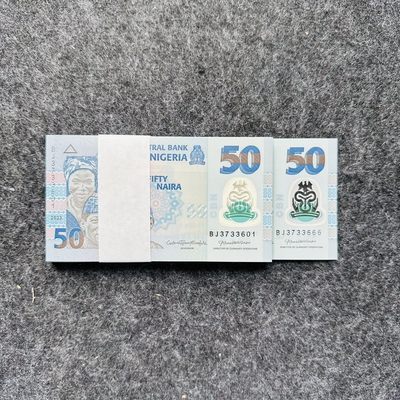 101st 🐰￥￥ 🇳🇬尼日利亚2023年50奈拉塑料钞，新日期 - 整刀百联BJ3733601-700