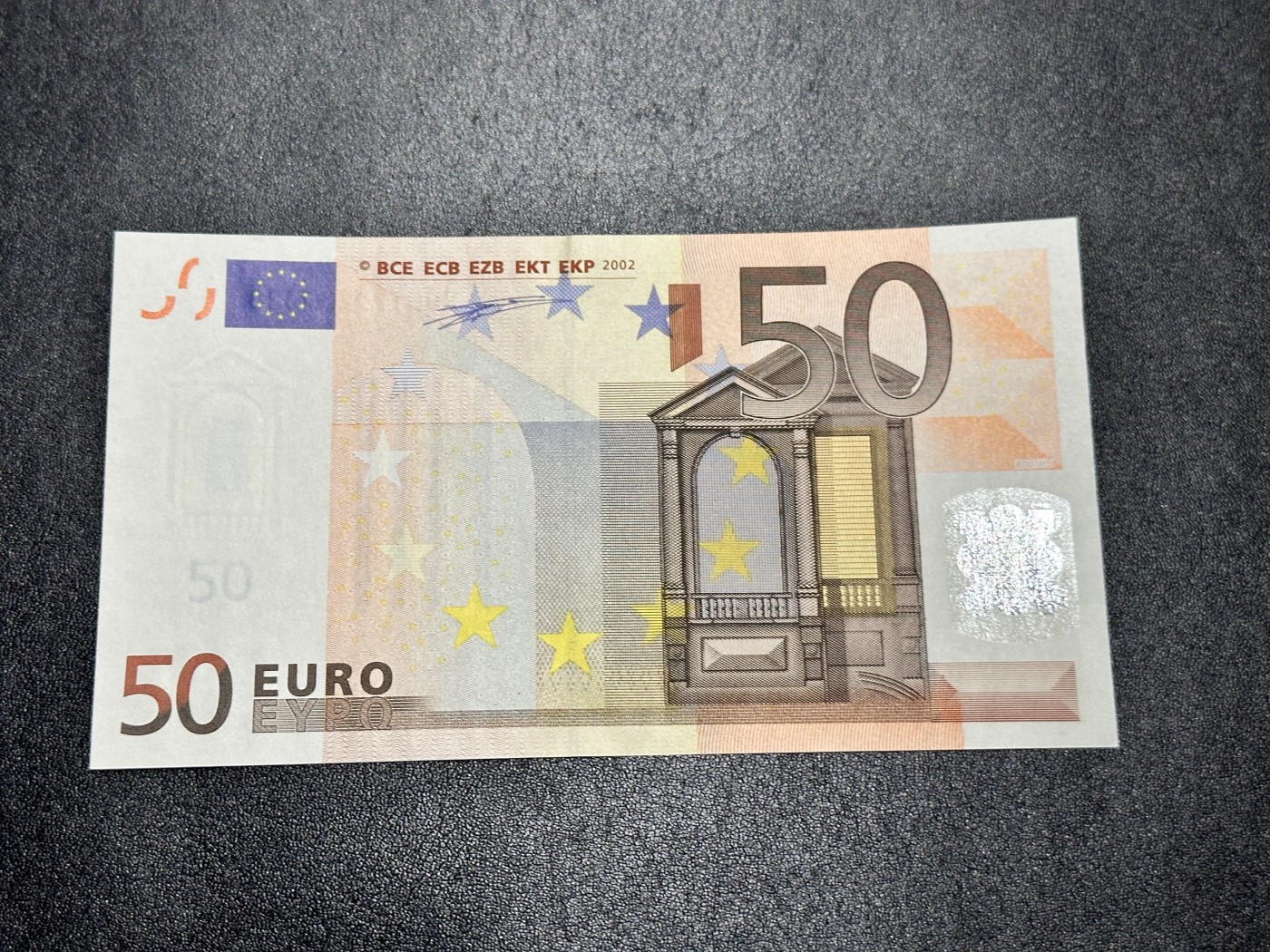 《外钞收藏家》第二百九十一期（荷兰比利时卢森堡欧元专场）（连拍第二场） 2002年50欧元首签，德国X字冠 全新UNC