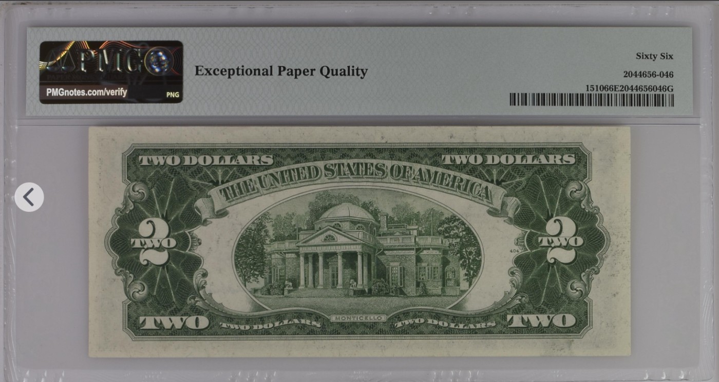 PMG、ACG美元评级专场，无佣金！！！ 2美元红库印战争券Legal Tender Note, $2 1953A Small Size