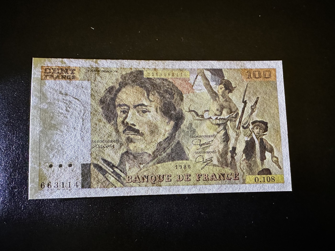 《外钞收藏家》第二百九十二期（连拍第三场） 1986年法国100法郎 全新UNC