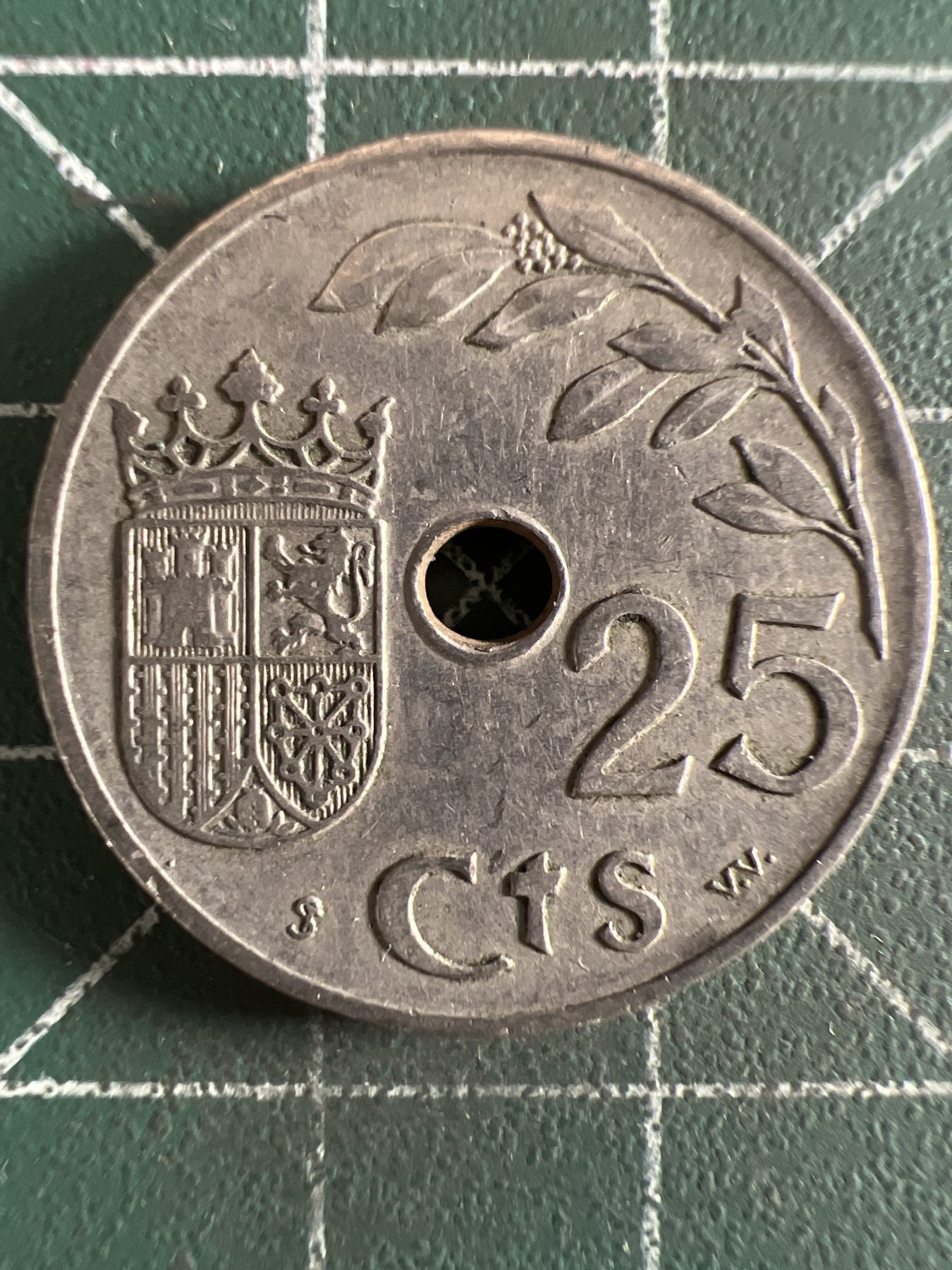 第420期 硬币专场 （无押金，捡漏，全场20包邮，偏远地区除外，接收代拍业务） 西班牙25分