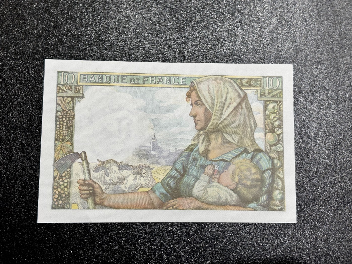 《外钞收藏家》第二百九十二期（连拍第三场） 1944年法国10法郎 一个角折