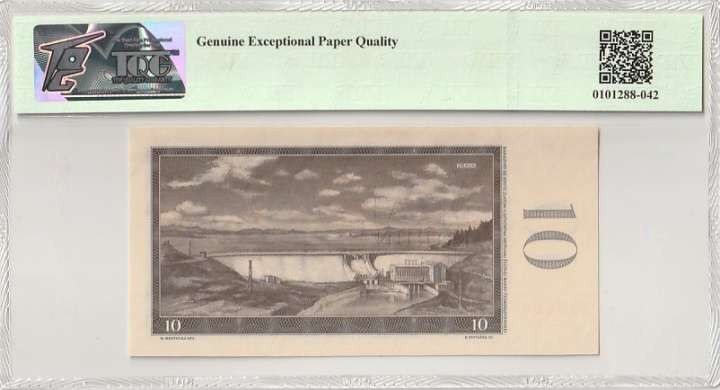 收藏联盟Quantum Auction 第282期拍卖 “多水之乡”-法属圭亚那 捷克斯洛伐克1960年10克朗 TQG67 