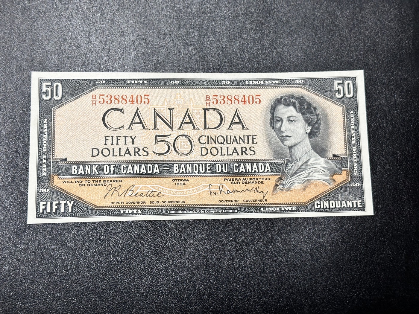 《外钞收藏家》第二百九十二期（连拍第三场） 1954年加拿大50元 全新UNC