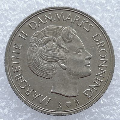 全场一元起拍 世界钱币散币场 第17期 - 1986年丹麦女王1克朗 玛格丽特二世