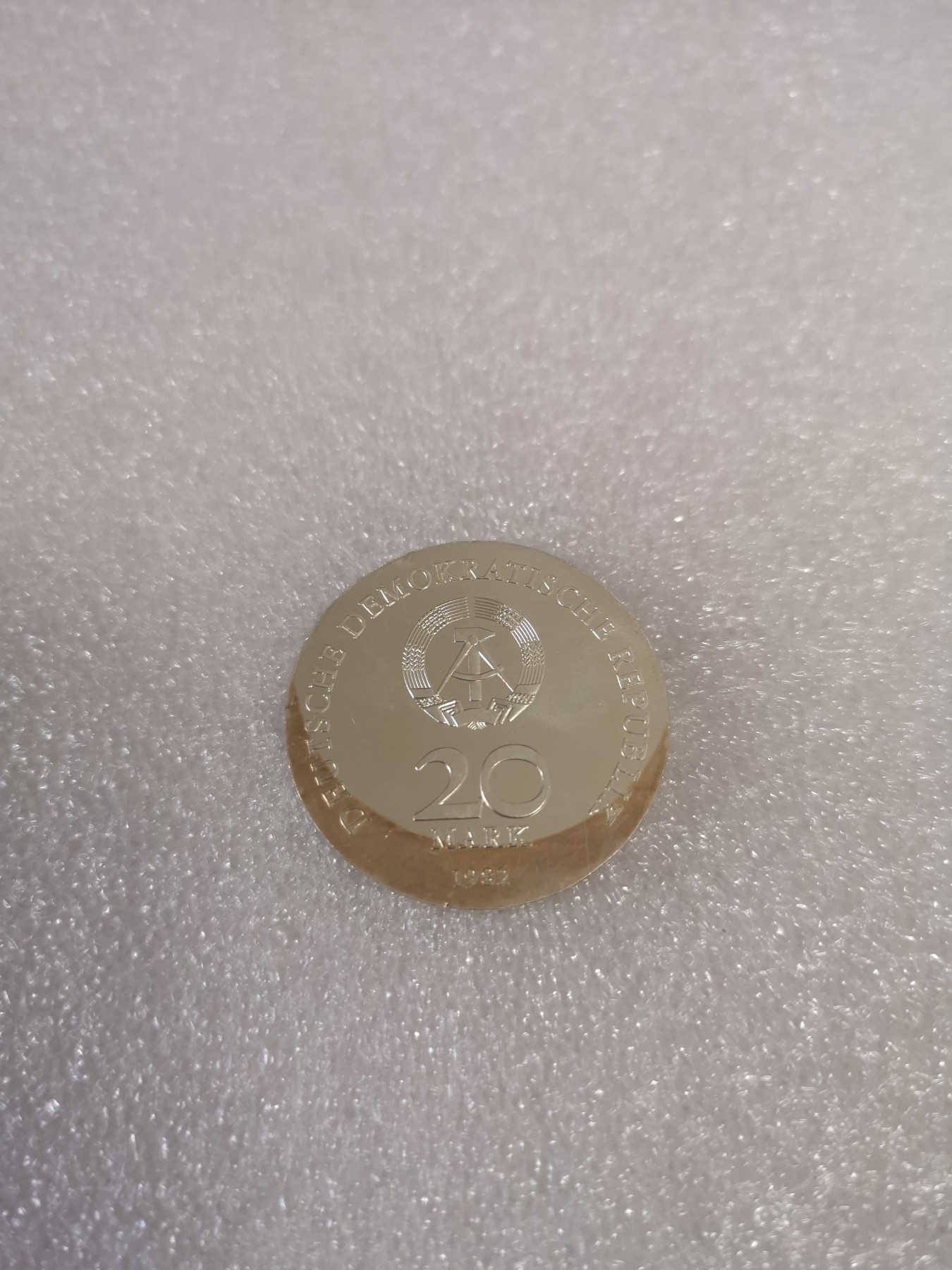 长老汇第33场老银币拍卖 1982东德蔡特金20马克银币