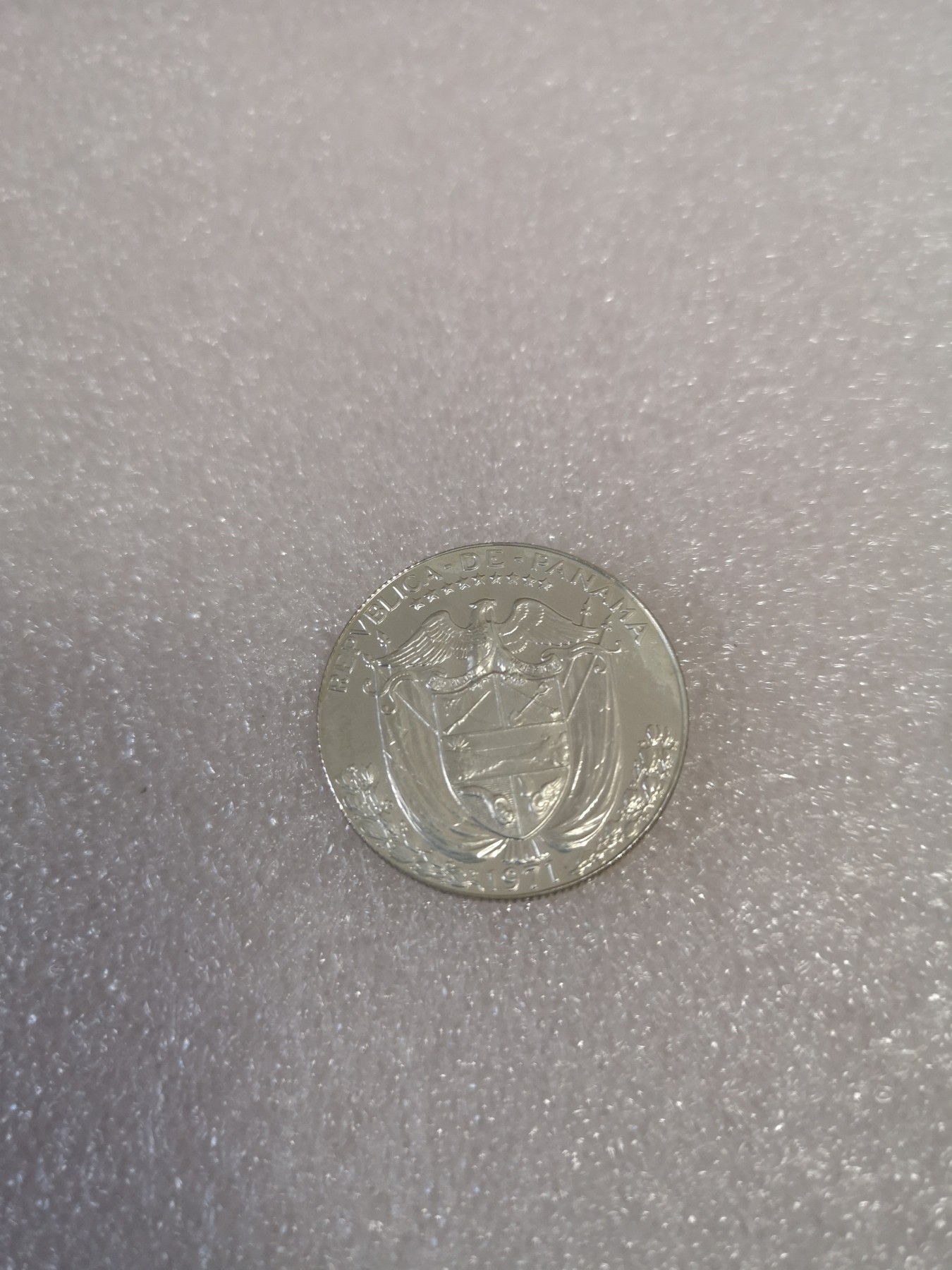 长老汇第33场老银币拍卖 1971巴拿马1/2巴伯亚精制银币