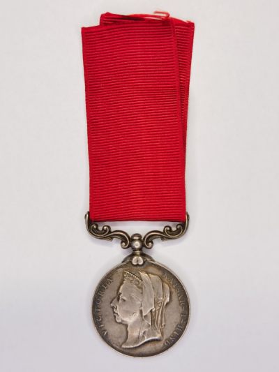 小驴勋章奖章收藏8月19号周六晚18点拍卖 - 罕见英属印度陆军长期服役和良好行为奖章，银质，很厚重